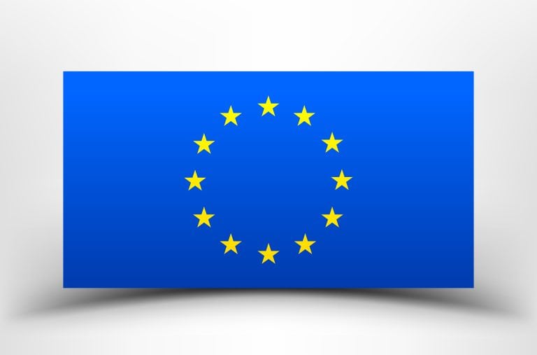 EU flag with soft shadow Omnibus directive breach