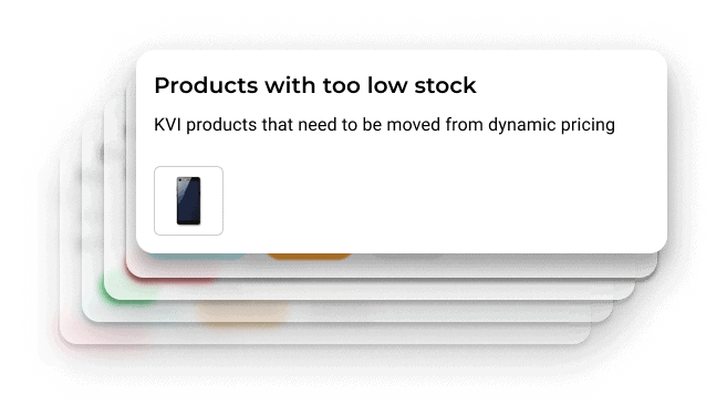 Product lists on electronics products